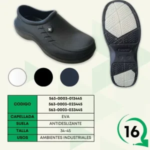 ZAPATO ZUECO 080 ANTIDESLIZANTE
